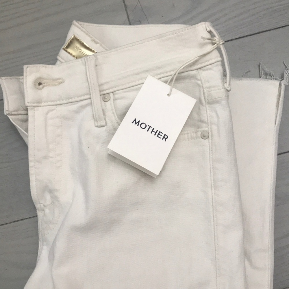 NEW Mother Denim in White